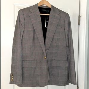 Ralph Lauren plaid blazer size 12